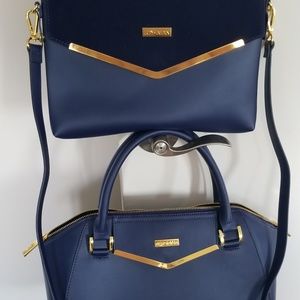 1 clutch crossbody and one handbag